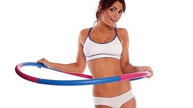 Hoop for weight loss of the abdomen and sides